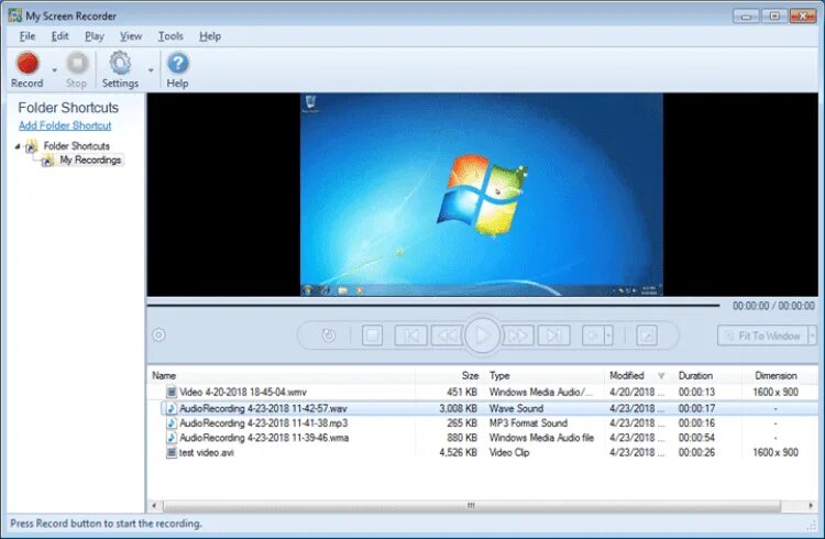 Screen recorder 4. Record (программа). my recorder.