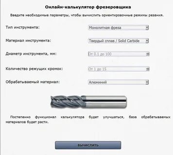 Обороты фрезы