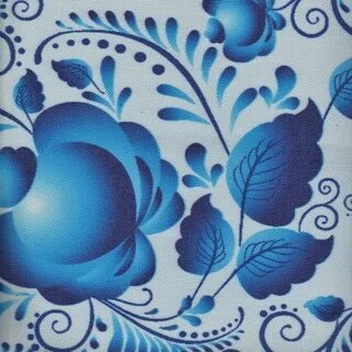 Гжель разноцветная