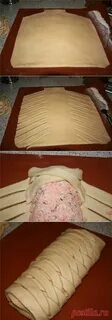 Пирог косичка из слоеного теста