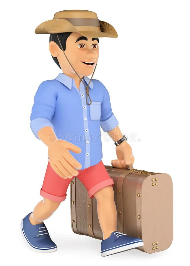 2 character the suitcase load