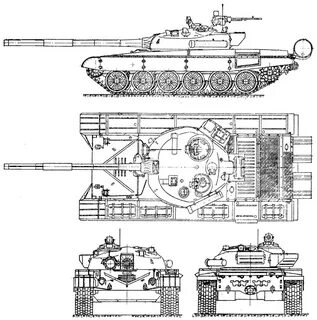 Танк 72 размеры