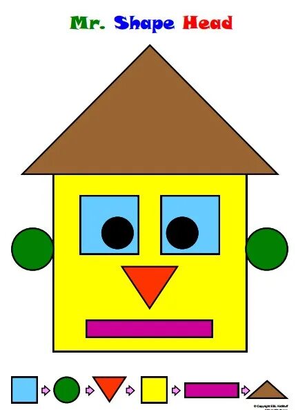 Shape 2017. Shapes craft. mr shape. mr shape head worksheet. mr shape head song for kids.