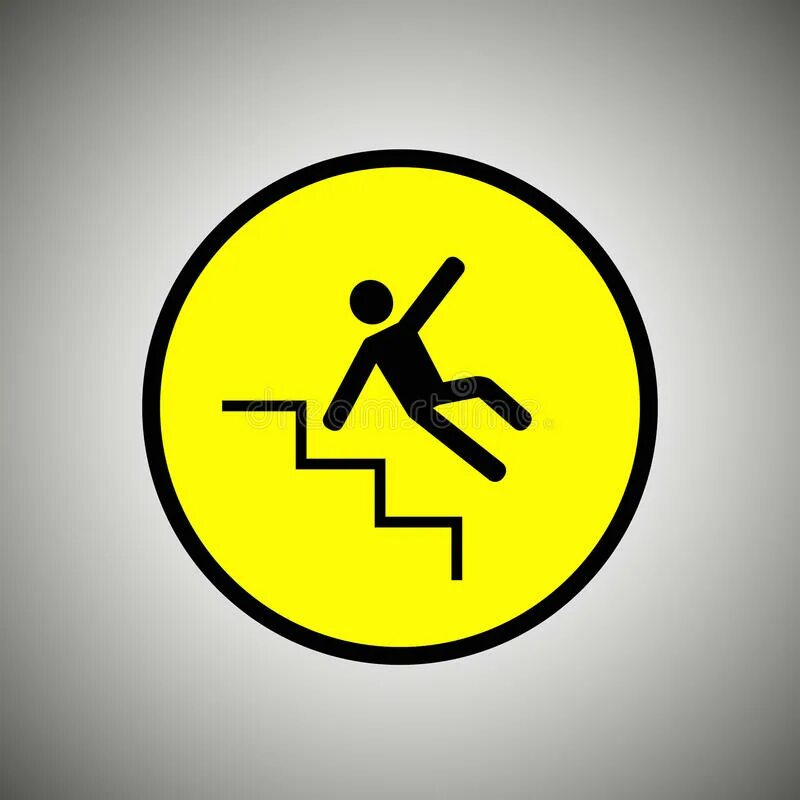 Знак падающий человек. Табличка человек падает. Значок падение с лестницы. Знак лестницы падающей на человека.