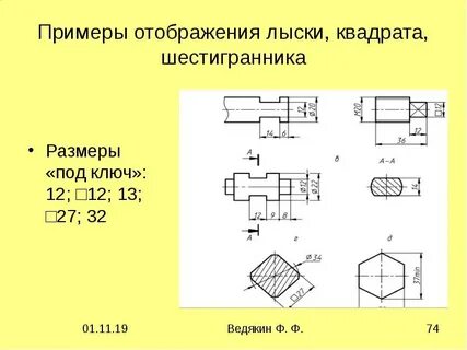 Лыска на чертеже
