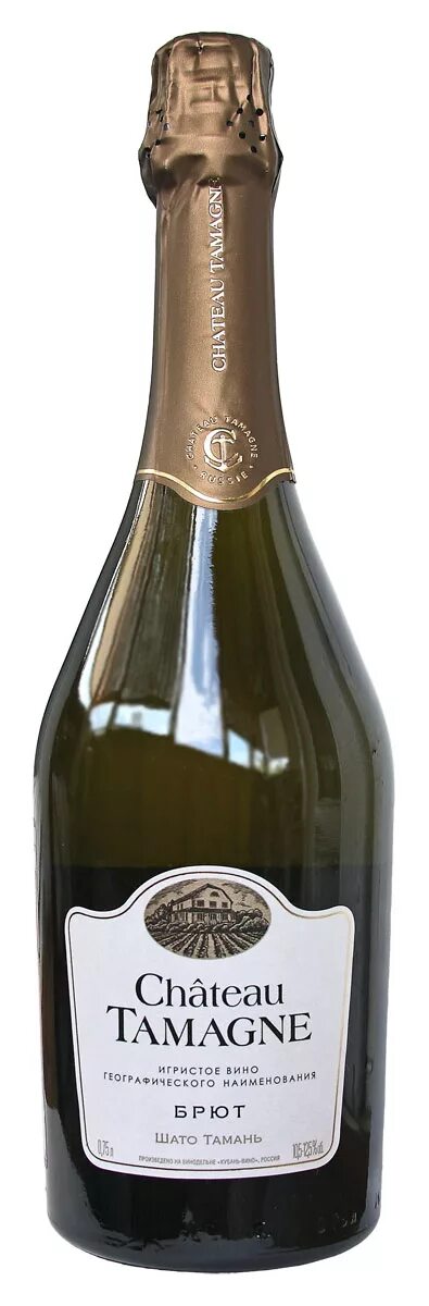 Тамань брют розовое цена. Chateau Tamagne Brut. Шато Тамань шампанское брют. Вино Шато Тамань брют. Вино игристое Шато Тамань белое брют.