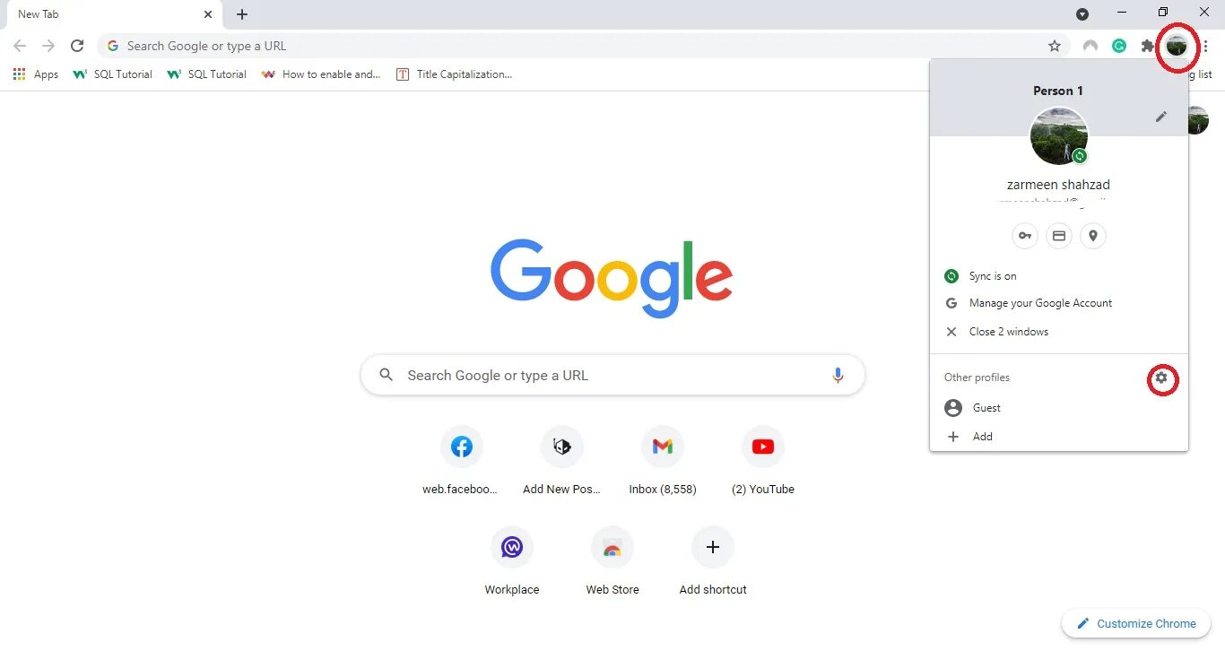 Chrome profiles. Профиль гугл. Где профайл Chrome.