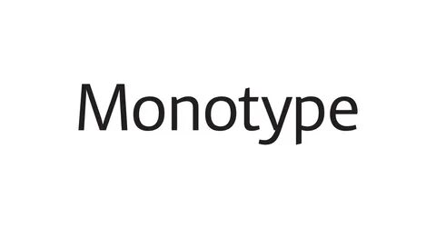 Monotype font