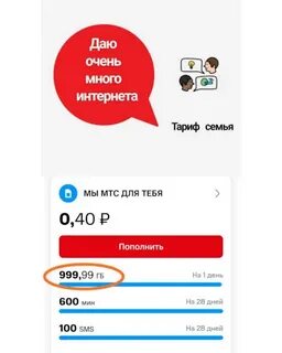 Тариф джуниор