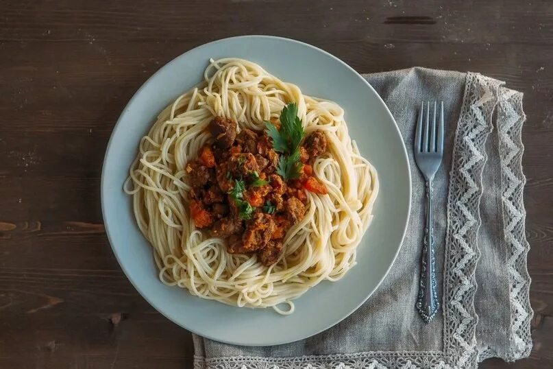 Паста с филе индейки, маринованным в пиве рецепт - Итальянская кухня: Основные б