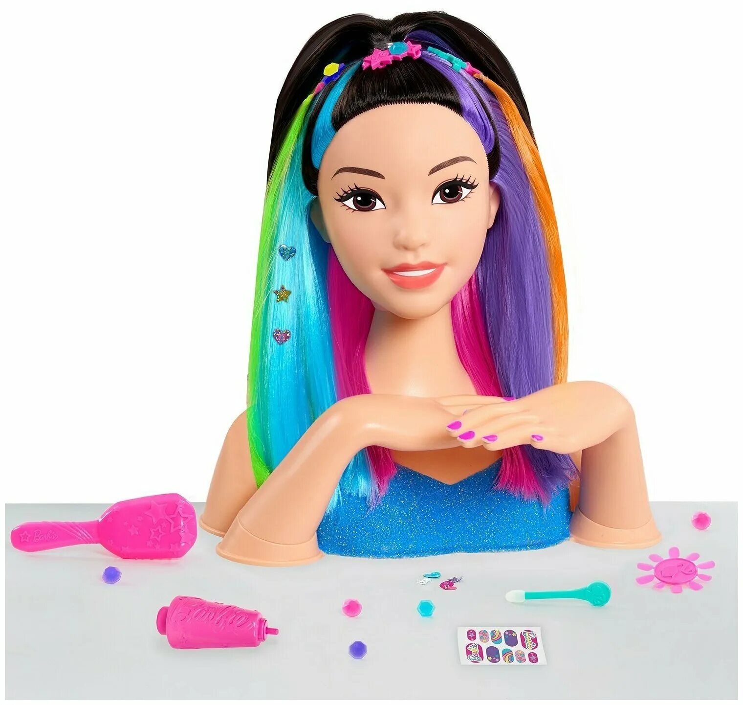 Кукла прически купить. Кукла-торс Barbie Дримтопия, 62625. Кукла Барби Хэир Делюкс. Барби Rainbow Sparkle hair. Кукла Барби стайл Делюкс.