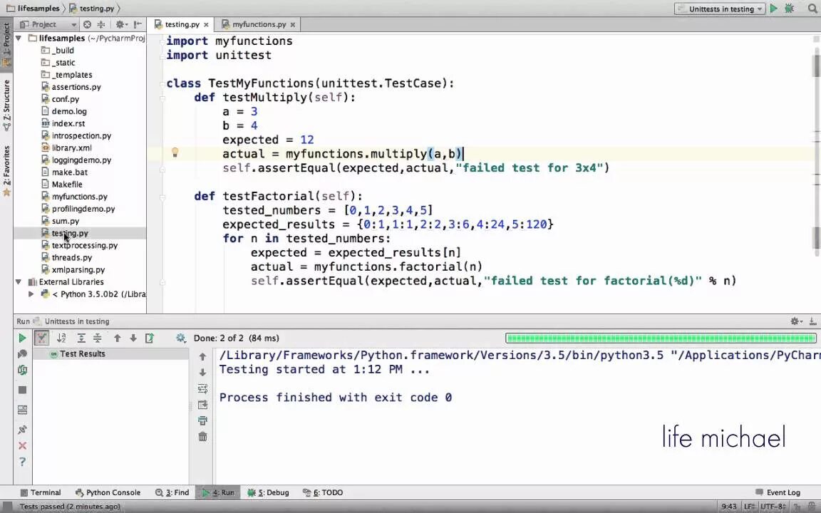 Python test. Таблица методов unittest Python