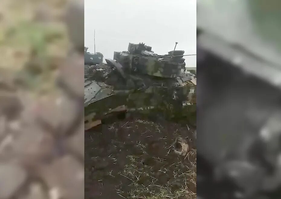 Подбитая натовская техника