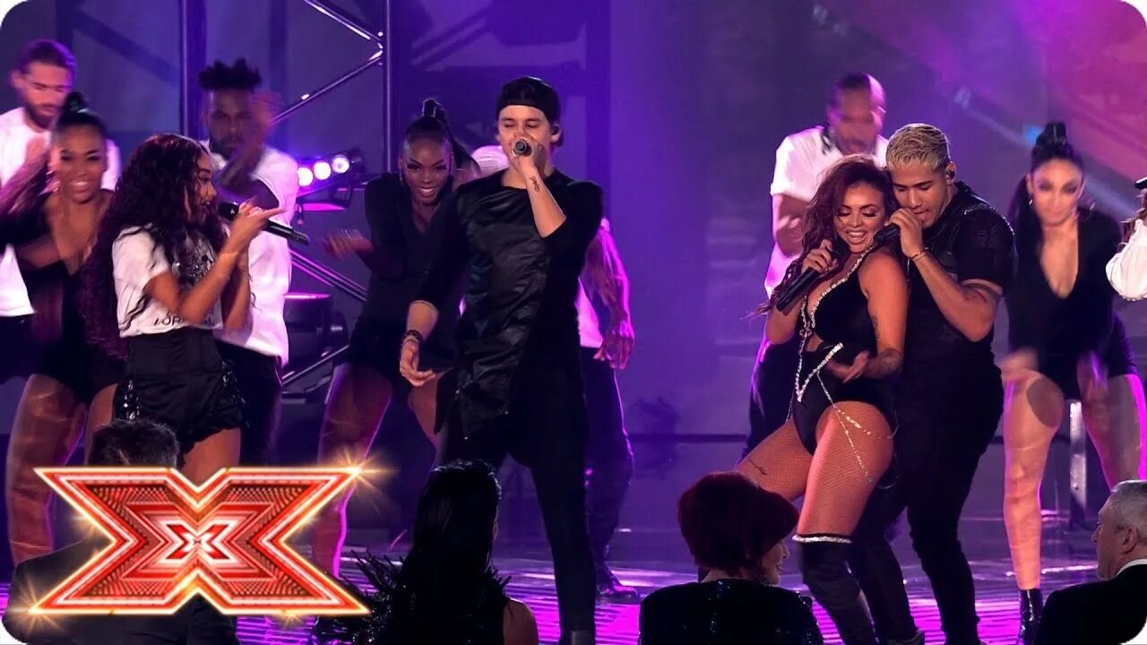 Bring mix. Little mix &amp; cnco reggaeton lento. little mix cnco. little mix power. x factor performance pictures.