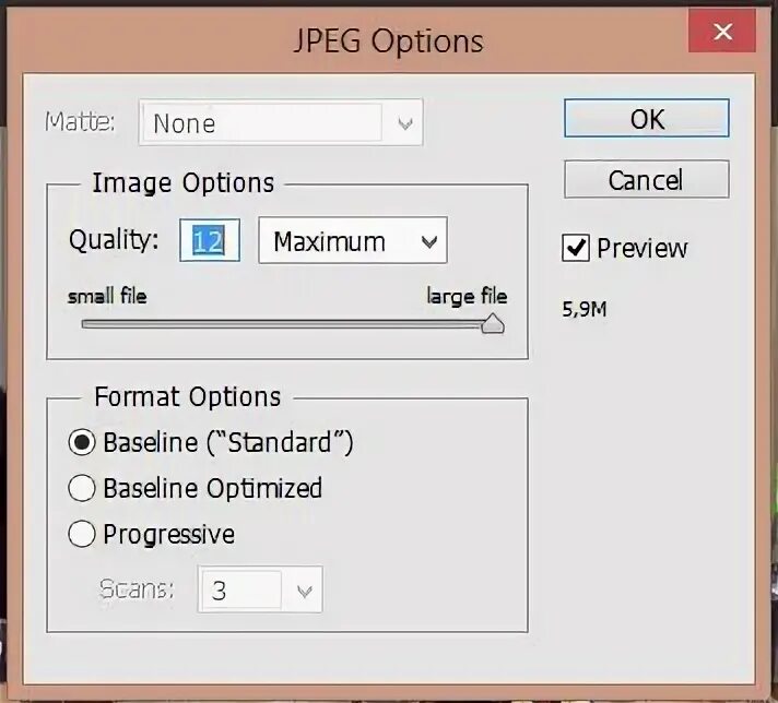 Image options. Image options
