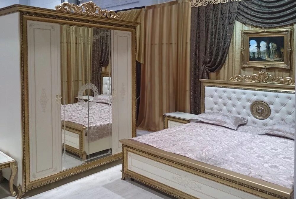 Спальня Афина (крем) купить в магазине Мебельный торговый дом