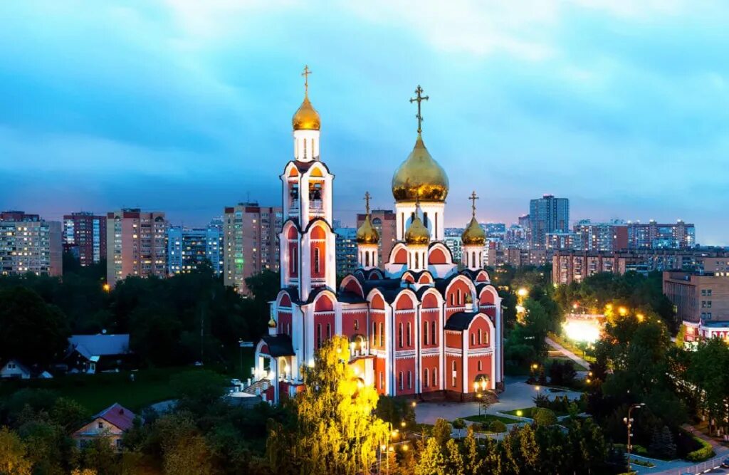 Москва область фотография. Храм Георгия Победоносца в Одинцово. Одинцово Московская область. Одинцово центр города.