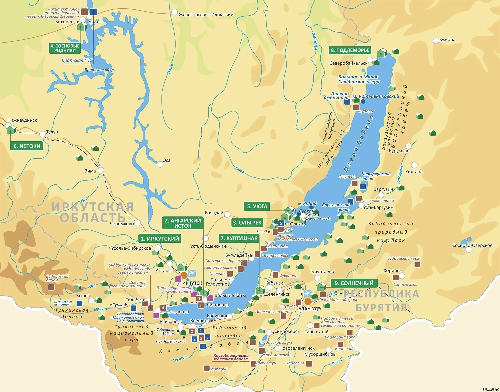 Бурятия какая природная зона. Карта Байкала подробная с населенными пунктами. Карта озера Байкал с населенными пунктами подробная. Окрестности озера Байкал карта. Карта озера Байкал с населенными.
