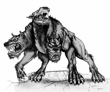 Цербер рисунок