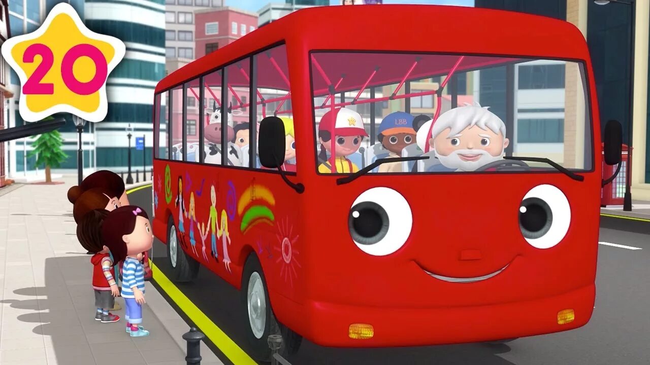 Скидки на автобус детям. Little Baby Bum автобус. Baby Bus детский сад. Wheels on the Bus Song for Kids.