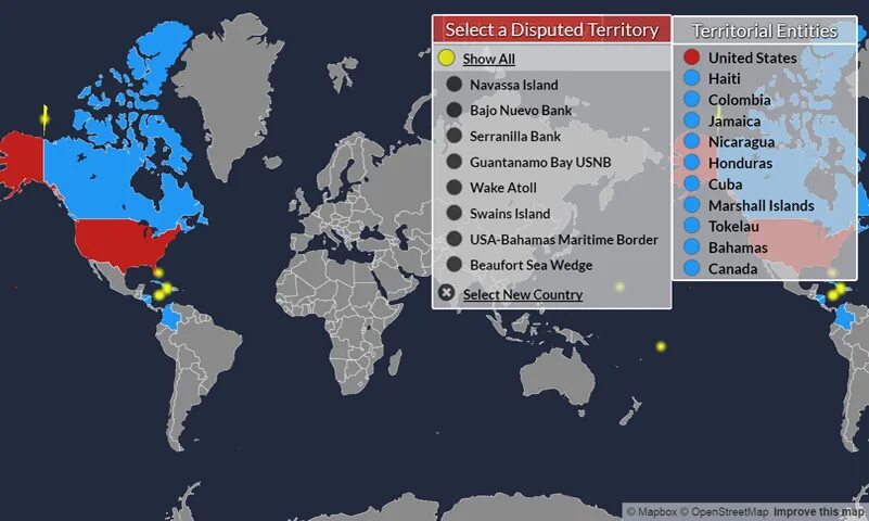 Интерактивная карта спорных. Интерактивная карта спорных территорий.