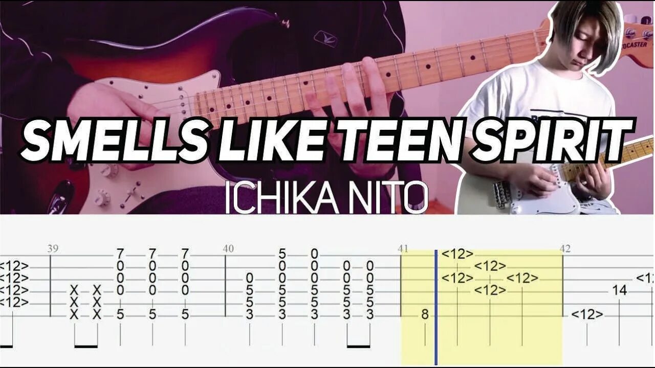 Таб smells like. Teen spirit рифф. табы ichika nito. ichika nito tabs i play the coolest guitar. ichika nito how guitar.