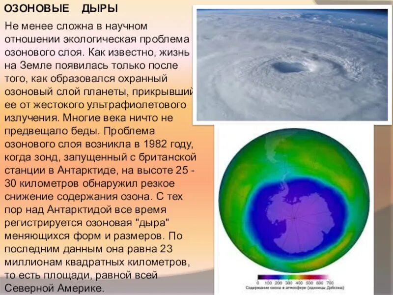 Нарушение озонового слоя причины