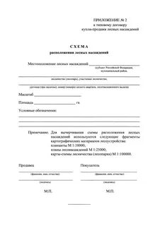Договор купли лесных насаждений
