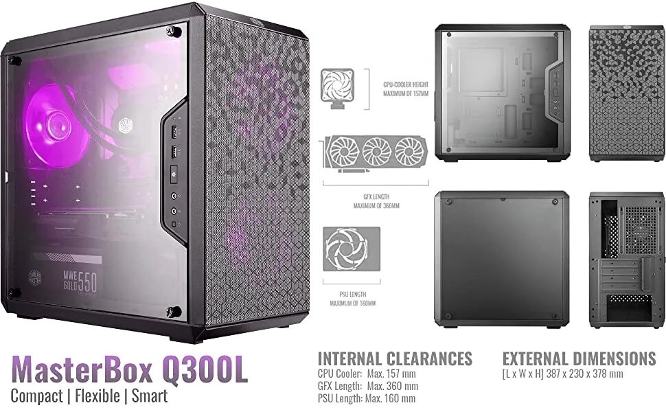 Cooler Master MASTERBOX q300l. Cooler Master MASTERBOX q300l Retro. Корпус Cooler Master MASTERBOX q300l Black MCB-q300l-kann-s00 Window. Cooler Master MASTERBOX q300l White. Master masterbox q300l