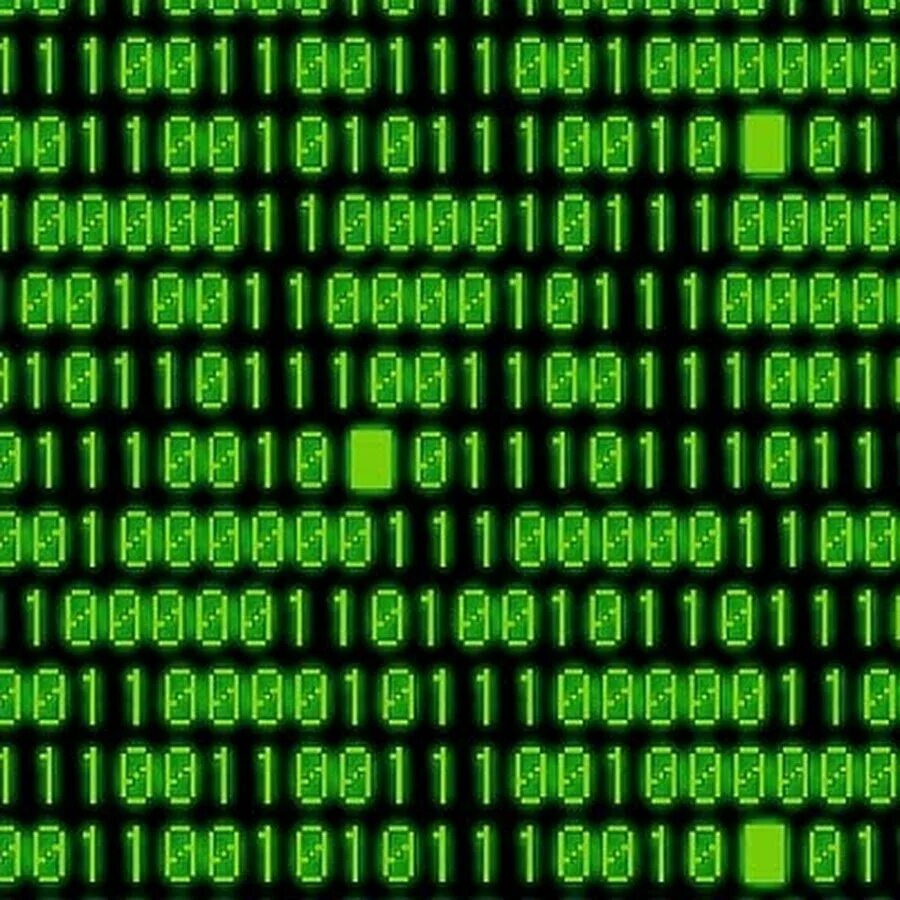 Двоичный машинный код. Экран с зелеными цифрами. Компьютерный код. Зелёные цифры на чёрном фоне. Бинарный код.