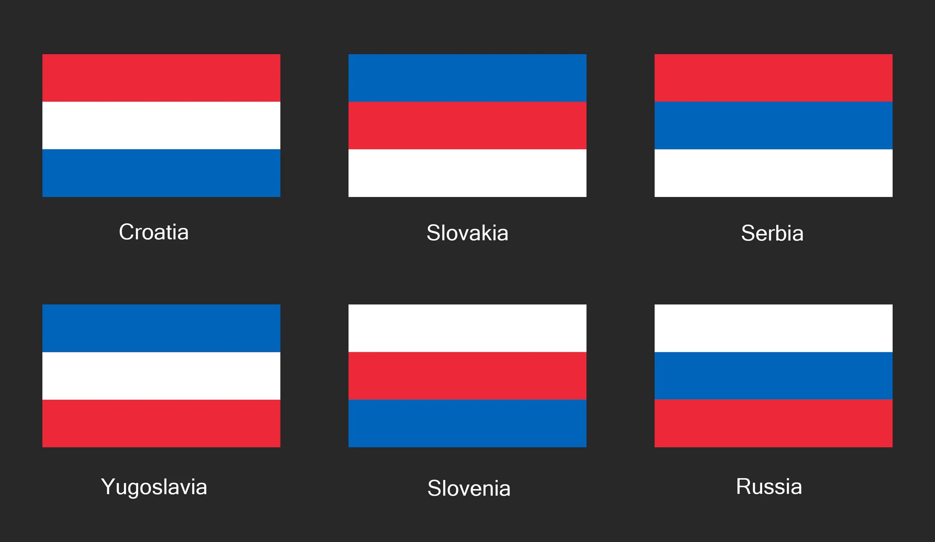 Два разных флага