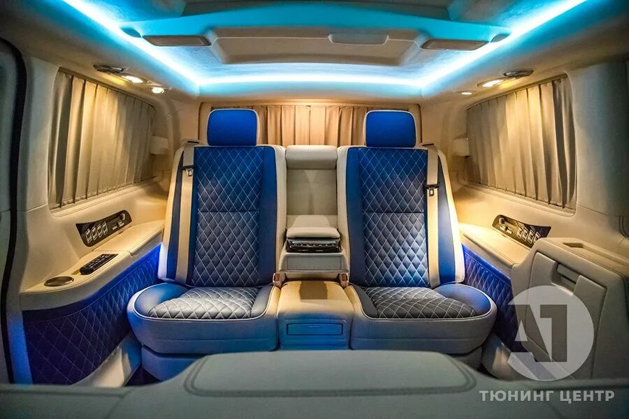 Премиальный тюнинг интерьера Mercedes-Benz Viano тюнинг Mercedes-Benz в Москве