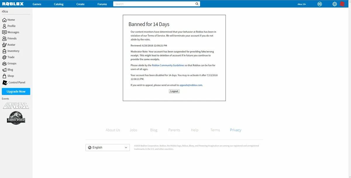 My new account. R0cu Roblox. Create your account. Account Creation has been suspended Roblox. Roblox create account 2018.