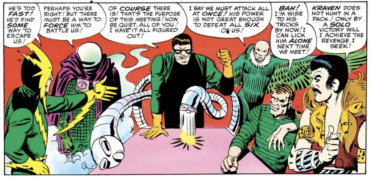 Seek time. Spider man Sinister Six. Зловещая шестерка комикс. Marvel Comics Зловещая шестерка. Панель комикса Зловещая шестерка.