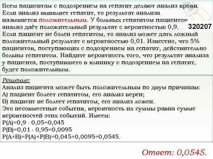 Всем пациентам с подозрением на гепатит