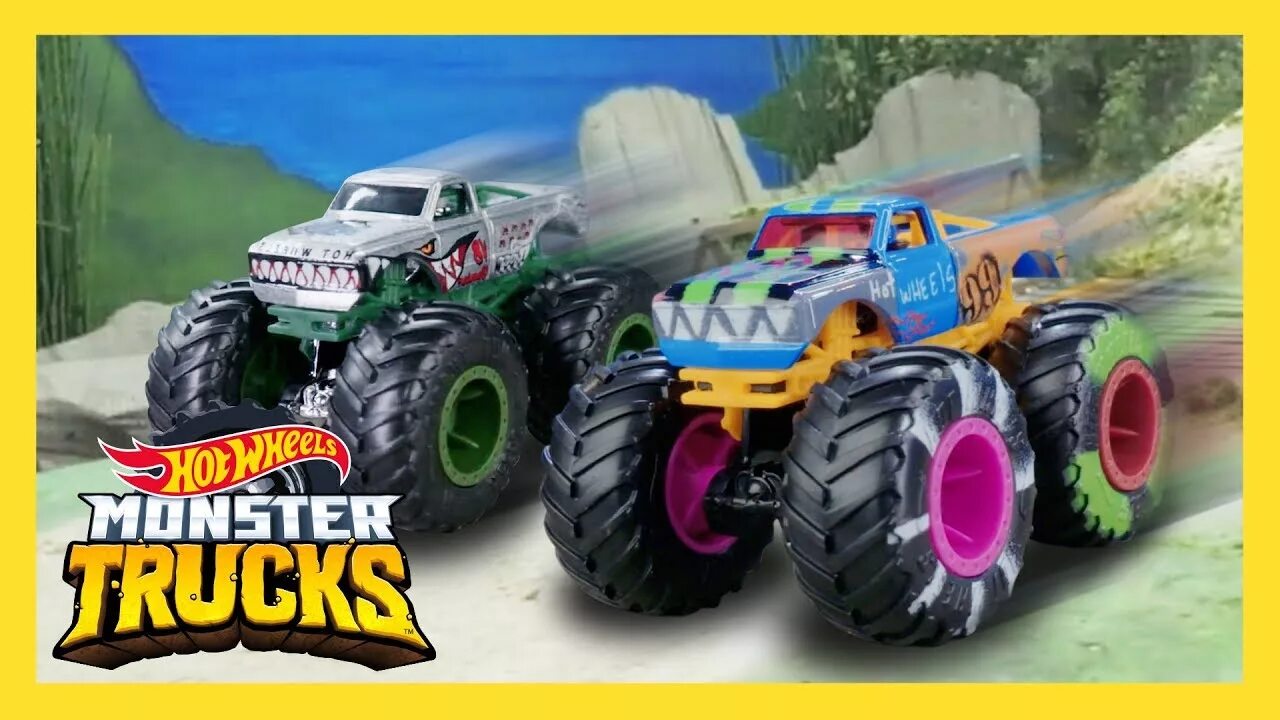 Включи про монстр траков hot wheels. Монстер трек hot Wheels. Hot Wheels: Monster Trucks, турнир титанов трек.