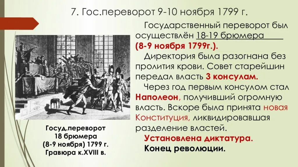 Директория даты. Государственный переворот во Франции 1799. Что такое переворот 18-19 брюмера?. Наполеон переворот 18 брюмера. 1799 Год переворот 18 брюмера.