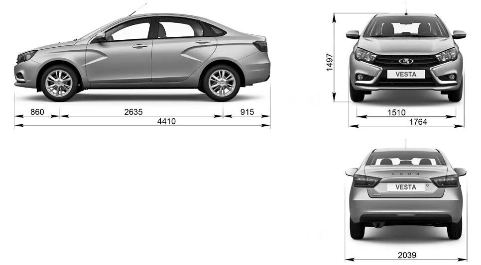 Размеры лады весты универсал