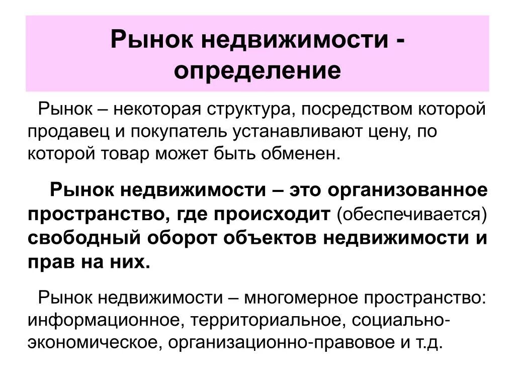 Рыночная оценка аренды. Рынок недвижимости это определение. Рынок жилья это определение. Характеристика рынка недвижимости. Рынок недвижимости это рынок.