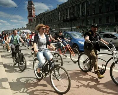 Велосипедист в питере
