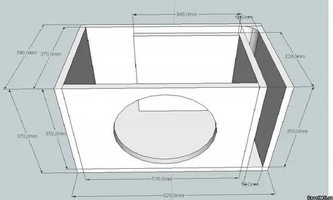 Эскизы короба для сабвуфера