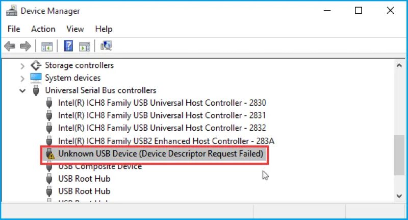 Failed to open descriptor