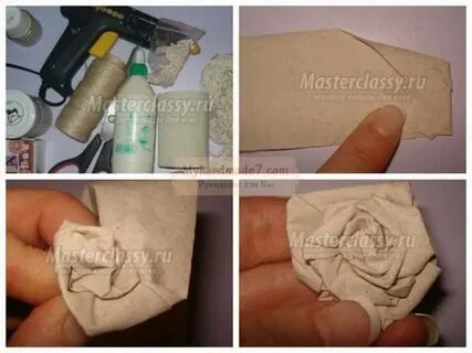 Цветы из туалетной бумаги своими руками