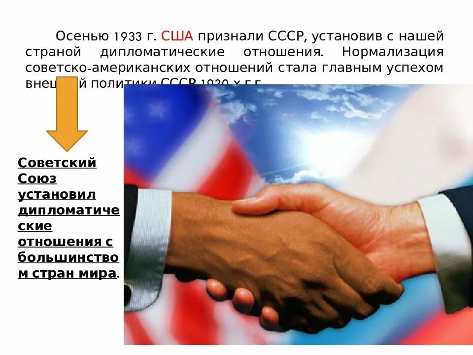 Установление отношений с сша. 1933 дипломатические отношения с сша. советско-американские отношения. дипломатические отношения ссср. признание сша ссср в 1933.