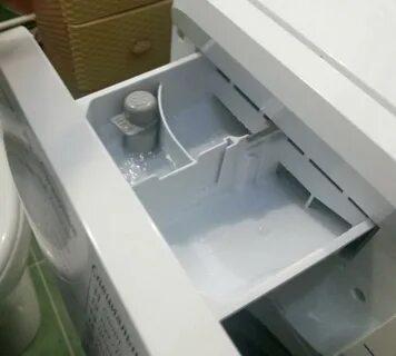 Течет лоток для порошка стиральной