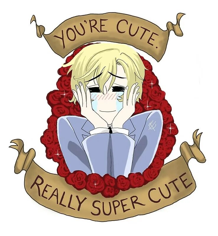 Tamaki Suoh Stickers TG. You're so cute. You re cute cringe. You re cute