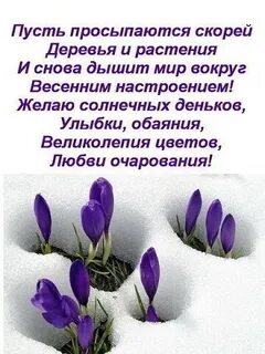 Красивые слова о весне
