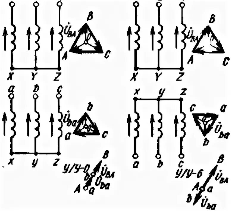 Трансформатор д 11. Схема соединения обмоток трансформатора звезда звезда. Схема и группа соединения обмоток трансформатора у/ун-0. Соединение обмоток у/ун-0. Схема и группа соединения обмоток д/ун-11.