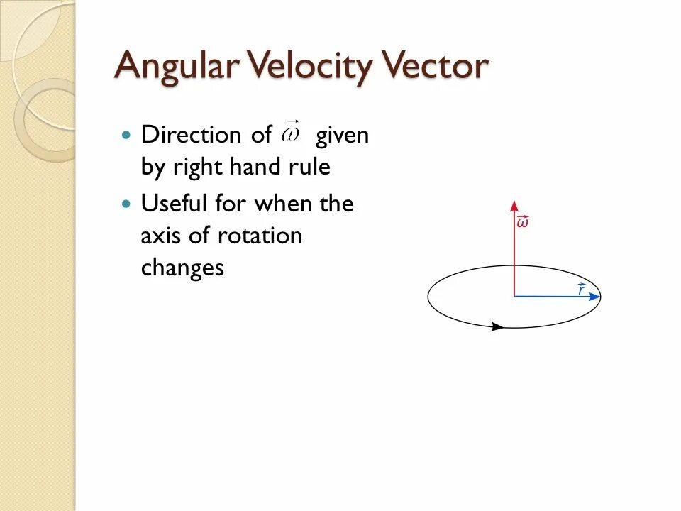Angular velocity. Rotational velocity. velocity vector. angular velocity formula.