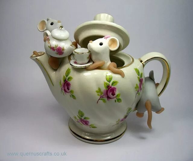 Appletree Design Flights of Fancy Teapot, 6-1/2-Inch Tea pots, Ceramic teapots, 